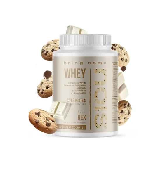 Nois Whey Rex 900G Protein Tozu Beyaz Çikolatalı Kurabiye Aromalı ürün görseli 1