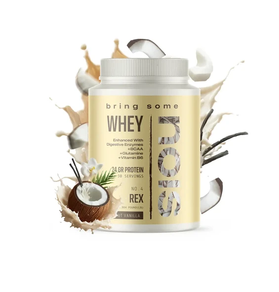 Nois Whey Rex 900G Protein Tozu Coconut Vanilla Aromalı ürün görseli 1