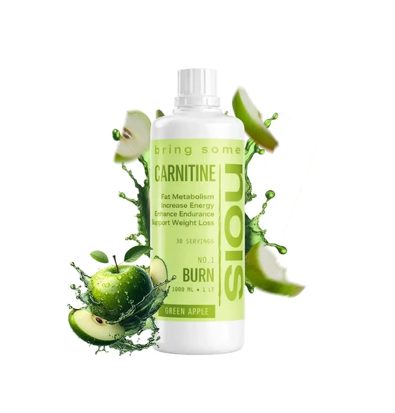 Nois Burn Carnitine Amino Asit 1000 ML 30 Servis Yeşil Elma  Aromalı ürün görseli 1