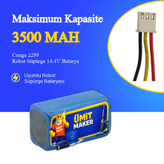 Conga 2299 Robot Süpürge 3500 mAh Batarya ürün görseli 1