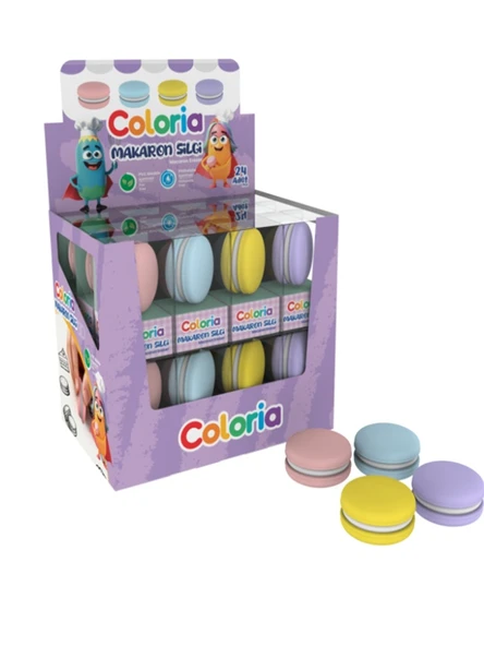 Coloria Macaron 3D Silgi Karışık - 2 adet ürün görseli 1