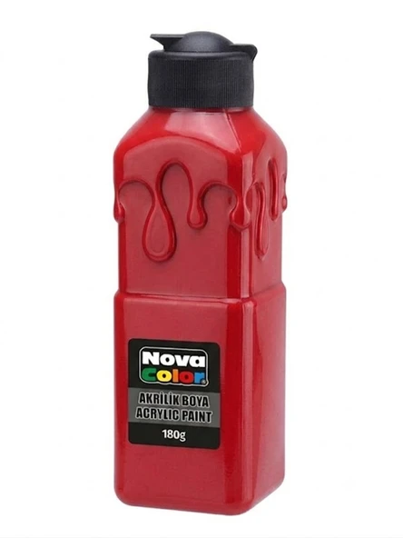Nova Color Akrilik Boya 180Gr Kırmızı ürün görseli 1