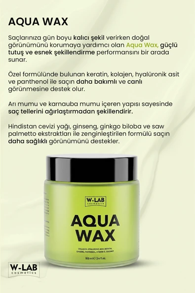W-Lab Cosmetics Aqua Wax 100 Ml - Resim 2