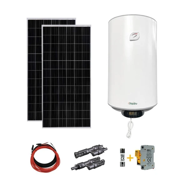 Yeşil Ev SOLAR Güneş Paneli ile Çalışan Su Isıtıcı SUNBOİL BOYLER 80 Litre 790 Watt Güneş Paneli ile Set ürün görseli 1