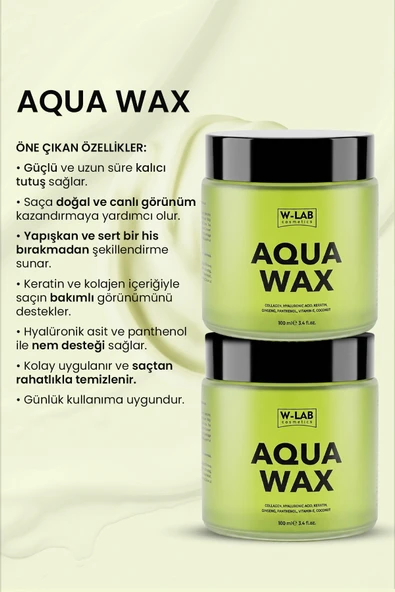 W-Lab Cosmetics Aqua Wax 100 Ml - Resim 3