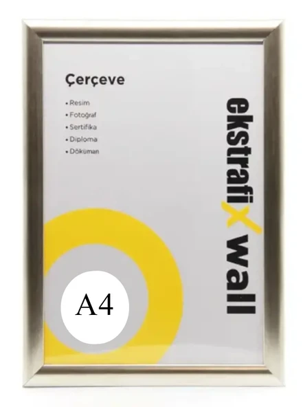 Ekstrafix Çerçeve A4 21X29,7Cm Gümüş ürün görseli 1