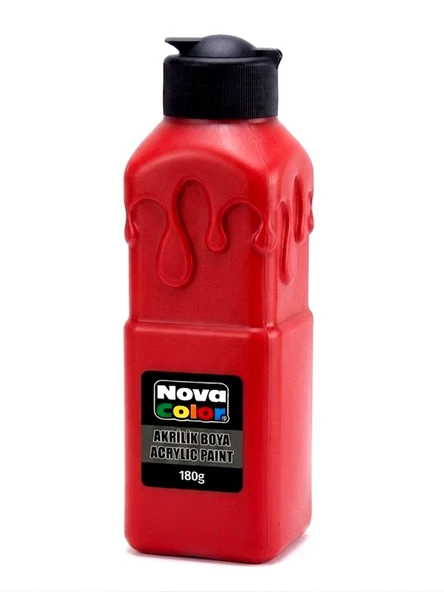 Nova Color Akrilik Boya 180Gr Ateş Kırmızı ürün görseli 1