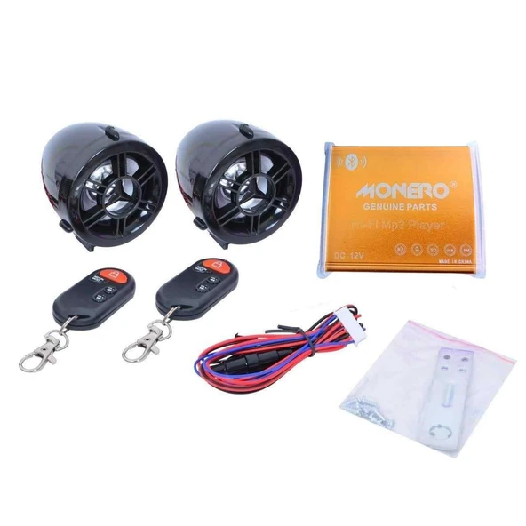 Motor Mp3 Çalar Alarm Seti Bluetooth Mor-Nikel ürün görseli 1