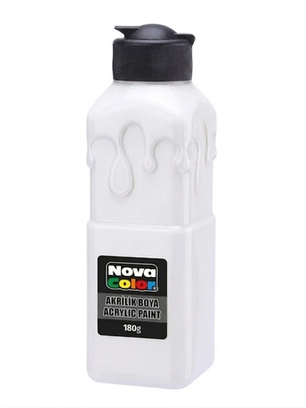 Nova Color Akrilik Boya 180Gr Beyaz - 3 adet ürün görseli 1