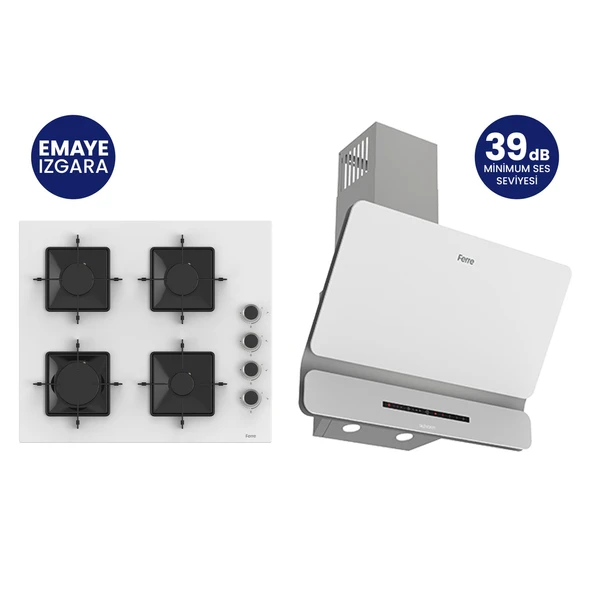Beyaz 2'li Silentart Ankastre Set SS206+D081-SA ürün görseli 1