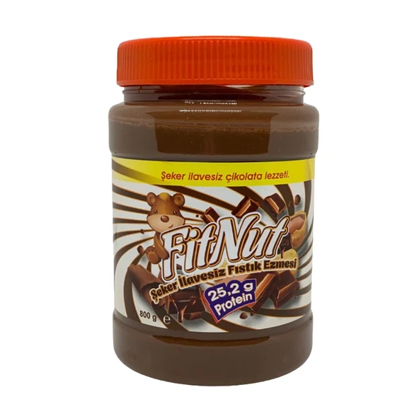 Fitnut Şekersiz Çikolatalı Fıstık Ezmesi 800 Gr ürün görseli 1