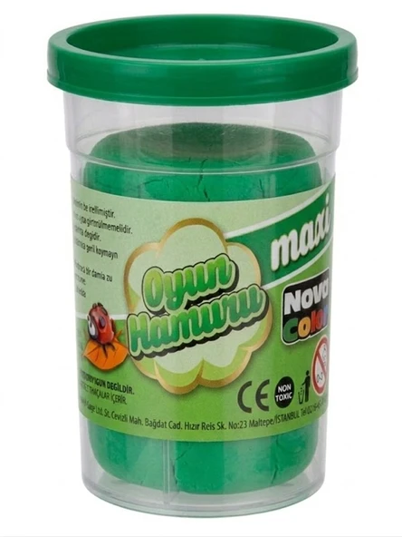 Nova Color Oyun Hamuru 100Gr Yeşil - 4 adet ürün görseli 1