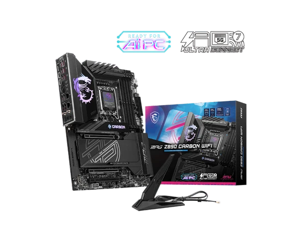 MSI MPG Z890 CARBON WIFI DDR5 9200(OC) DVI HDMI ATX ürün görseli 1