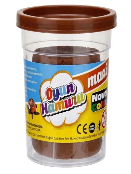 Nova Color Oyun Hamuru 100Gr Kahverengi - 2 adet ürün görseli 1