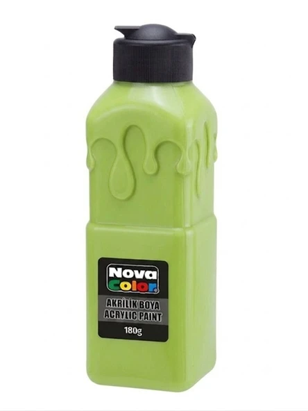 Nova Color Akrilik Boya 180Gr Açık Yeşil - 3 adet ürün görseli 1