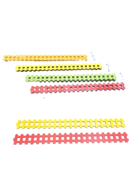 Misyon Maket Ahşap Çit Renkli 30Cm 4Lü ürün görseli 1