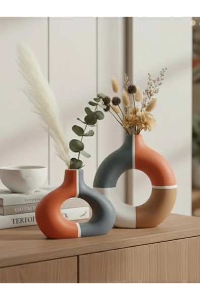 Luniva Home Dekoratif Bohem Tarzı Geometrik Desenli Ev, Ofis , Hediyelik Dekorasyon Seti ürün görseli 1