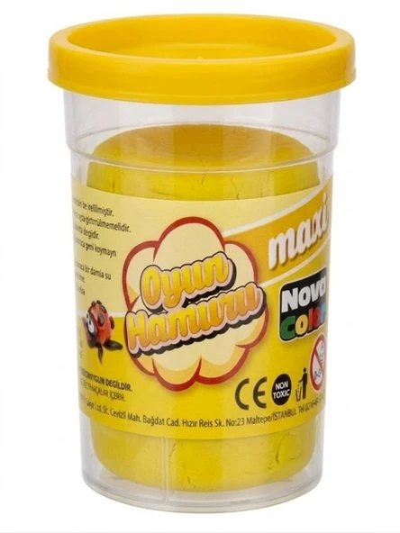 Nova Color Oyun Hamuru 100Gr Sarı - 4 adet ürün görseli 1