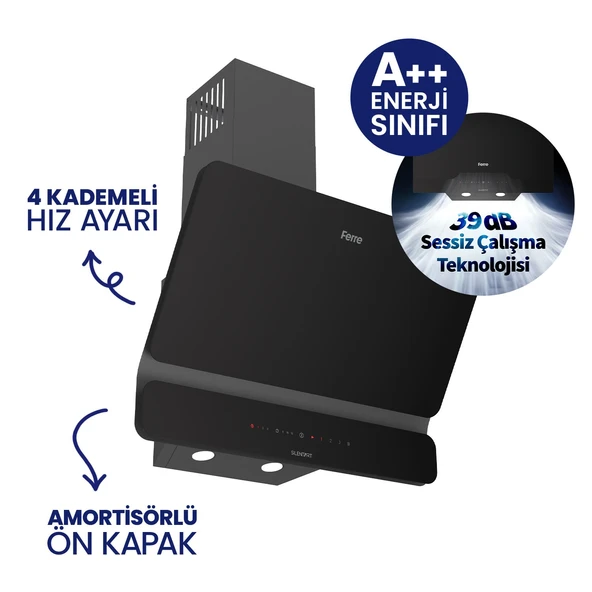 Siyah 2'li Silentart Ankastre Set SS205+D080-SA - Resim 3