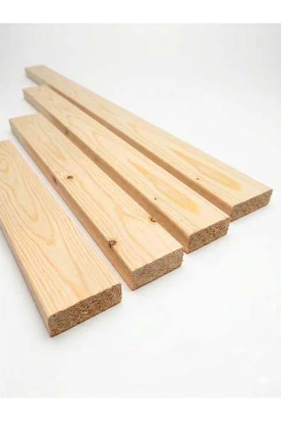 Silinmiş Ahşap Kereste Ladin 3.5x8.2x50 Cm Hobi Çıtası ürün görseli 1