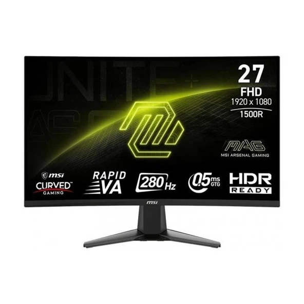 MSI MAG 276CXF 27" 0.5 ms Full HD Curved 280 Hz Oyuncu Monitörü ürün görseli 1