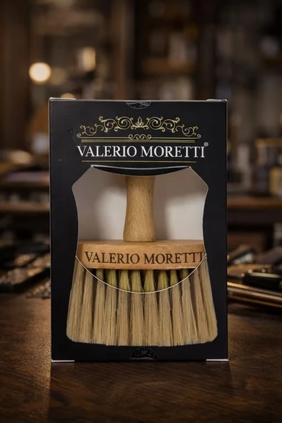 Valerio Moretti Premium Berber Ense Fırçası Profesyonel Boyun ve Saç Temizleme Fırçası ürün görseli 1