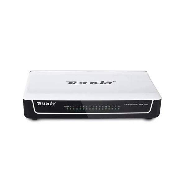 TENDA 16port 10/100 Yönetilemez Switch S16 ürün görseli 1
