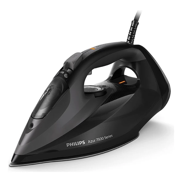 Philips 7500 Serisi Azur Buharlı Ütü 3200W, 55 g/dk Sürekli Buhar, 260 g Şok Buhar, SteamGlide Elite Taban, DST7511/80 ürün görseli 1