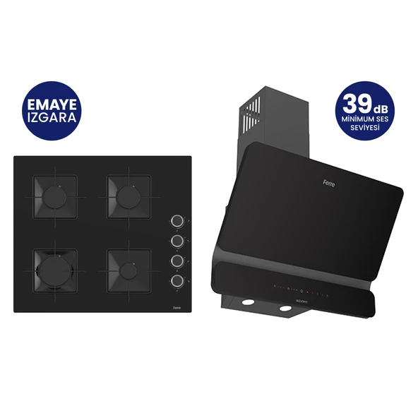Siyah 2'li Silentart Ankastre Set SS205+D080-SA ürün görseli 1