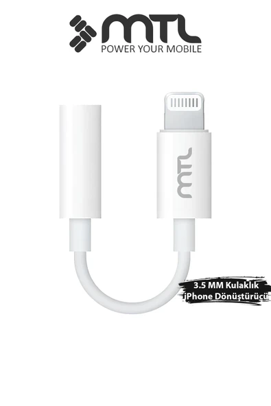 Lightning to 3.5mm Kulaklık Jack Adaptör iPhone Ve İpad Uyumlu Ses Dönüştürücü Aux Çevirici ürün görseli 1