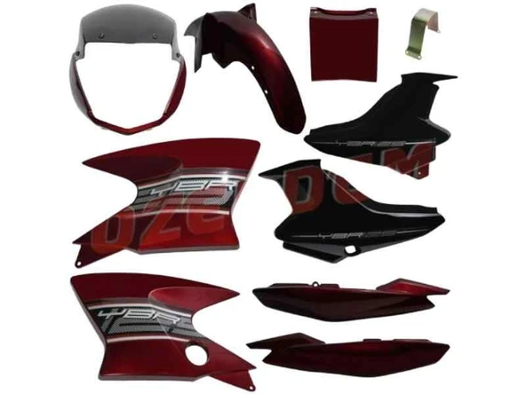 Yamaha Ybr Kaporta Seti Kırmızı 2010 10 Parça ürün görseli 1
