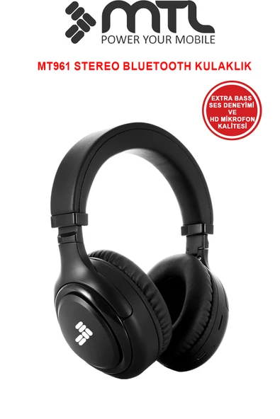 Kablosuz Stereo Kulaklık - Extra Bass ve Katlanabilir Tasarım Ios Ve Android Uyumlu ürün görseli 1