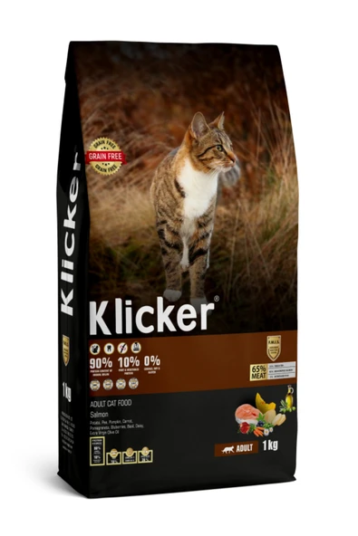 Klicker Somonlu Yetişkin Kedi Maması 1 Kg ürün görseli 1