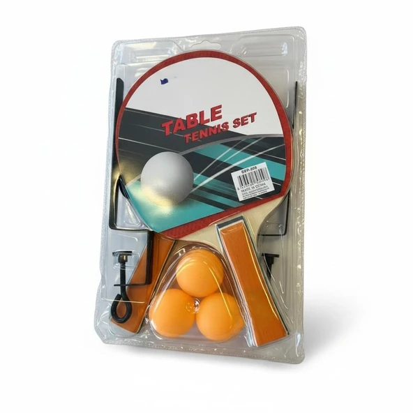 BSR-809 PİNPON RAKETİ FİLE VE 3 TOP ürün görseli 1