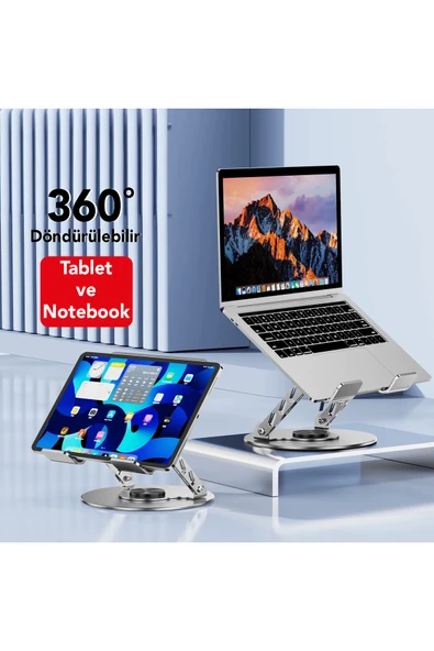 Metal Ayarlanabilir Notebook/Macbook/Tablet Standı MT6541 - Resim 6