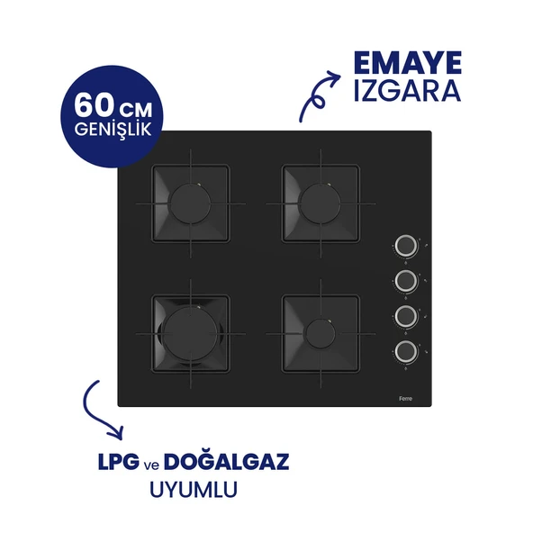 Siyah 2'li Silentart Ankastre Set SS205+D080-SA - Resim 2