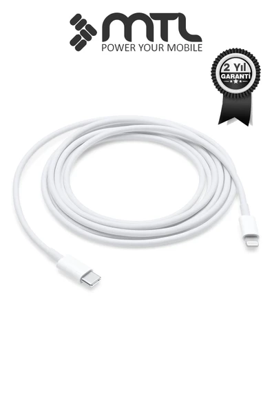 27W Usb to Lightning Hızlı Şarj ve Data Kablosu Beyaz MT2601 ürün görseli 1