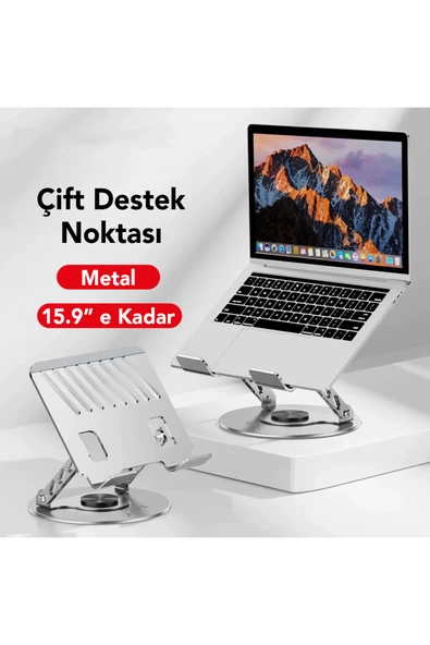 Metal Ayarlanabilir Notebook/Macbook/Tablet Standı MT6541 - Resim 5