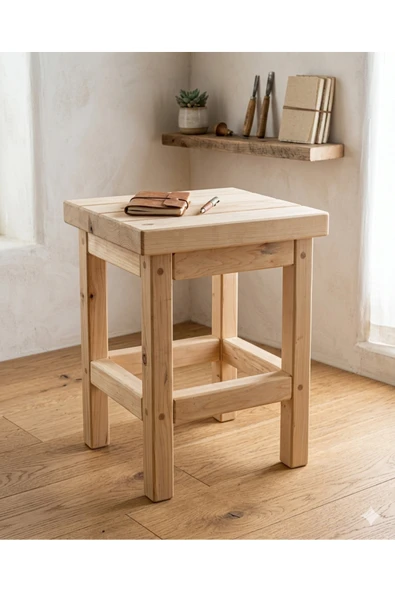 Naturel Ahşap Ladin MODERN Tabure (çok amaçlı) ürün görseli 1
