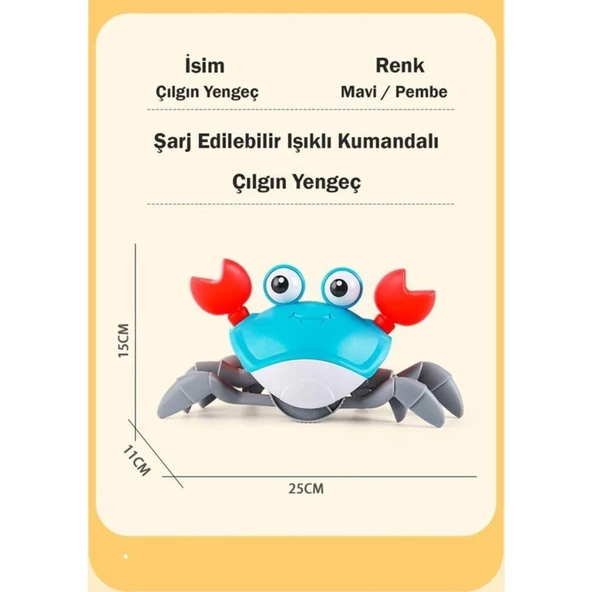 6721E ŞARJLI KUMANDALI YENGEÇ ürün görseli 1