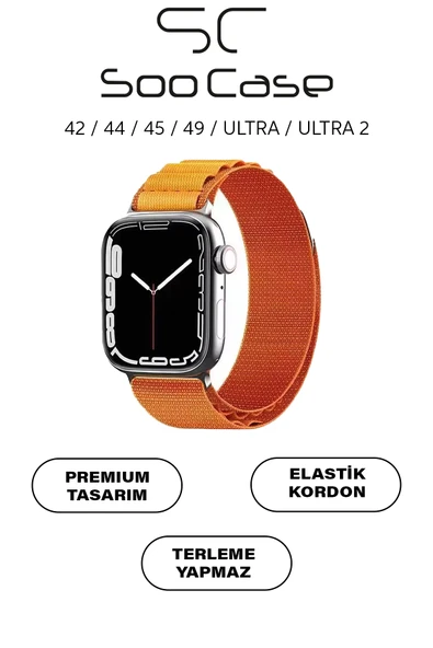 Apple Watch Uyumlu Watch 3 4 5 6 7 8 9 SeSeri 38 40 41 MM İndigo Alpine Loop MT91 ürün görseli 1