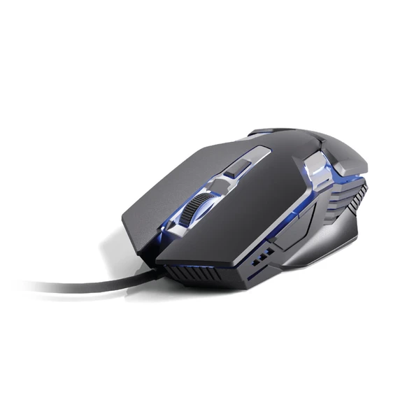Polosmart PGM37 Kablolu RGB Led Aydınlatmalı 6 Tuşlu 3600DPI Gaming Oyuncu Mouse Siyah ürün görseli 1