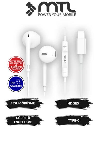 Samsung A07 / A17 Uyumlu Type-c Kulaklık MT293A7Series ürün görseli 1