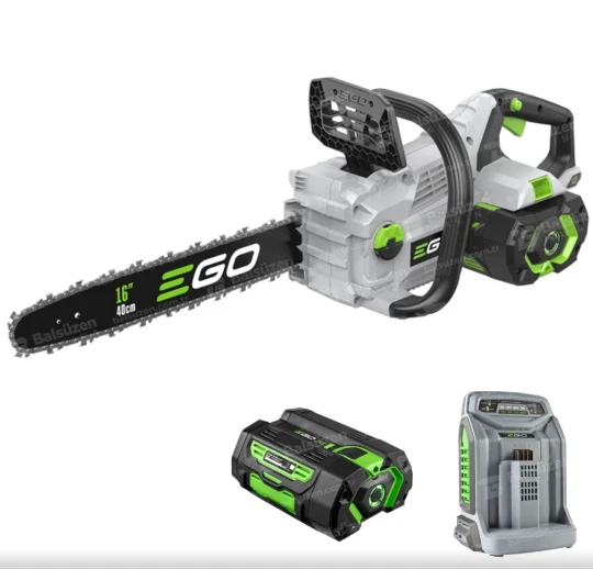 EGO CS1614E KİT Akülü Testere 40cm (5.0 Ah Batarya ve Hızlı Şarj Dahil) ürün görseli 1