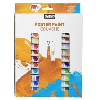 PEBEO POP ART GUAJ SET 23 TÜP 10ml+1 TÜP 15ml ürün görseli 1