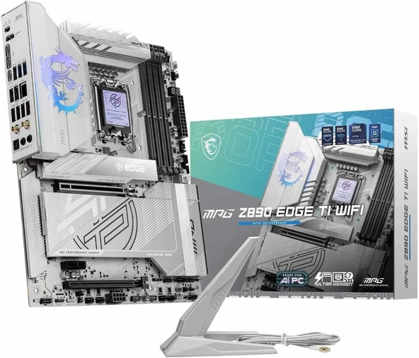 MSI MPG Z890 Edge TI Wi-Fi Intel LGA1851 DDR5 ATX Anakart Teşhir ürün görseli 1
