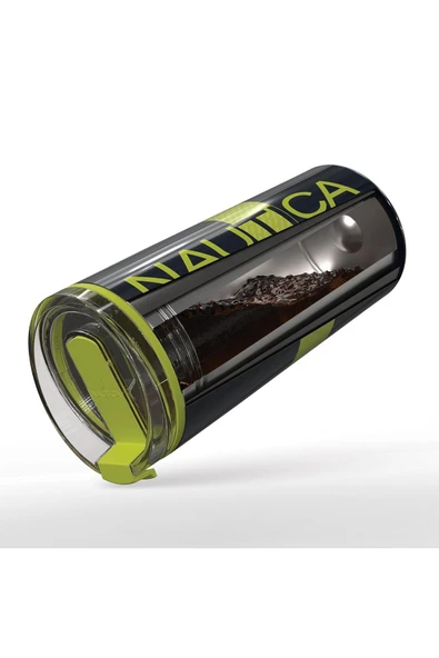 Sport Termos Paslanmaz Çelik 950ML Lacivert Lime - Resim 4