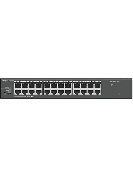 Ruijie Reyee RG-ES124G-L 24 Port 10/100/1000 Yönetilemez Rack Mount Swıtch Metal Kasa PoE Özelliği yoktur ürün görseli 1
