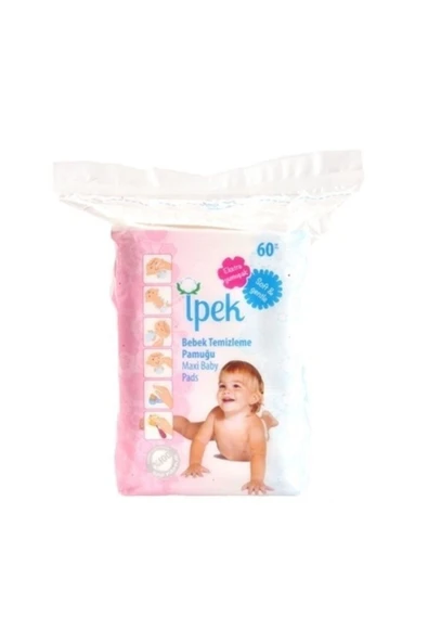 İPEK BEBEK TEMİZLEME PAMUĞU 60 ADET ürün görseli 1