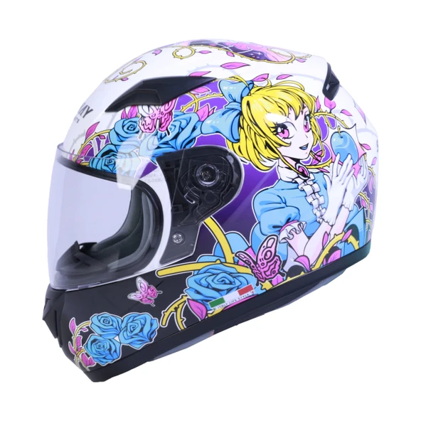 SWAY SW 815K GLOSS GIRL Full Face Çocuk Kaskı ürün görseli 1